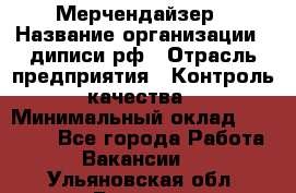 Мерчендайзер › Название организации ­ диписи.рф › Отрасль предприятия ­ Контроль качества › Минимальный оклад ­ 20 000 - Все города Работа » Вакансии   . Ульяновская обл.,Барыш г.